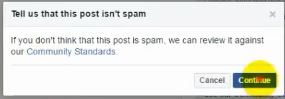 its not spam reort