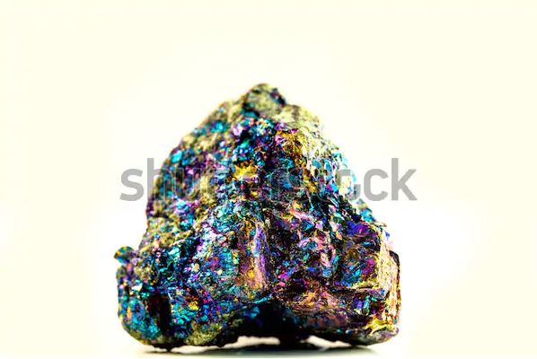 bornite mineral with metallic luster
