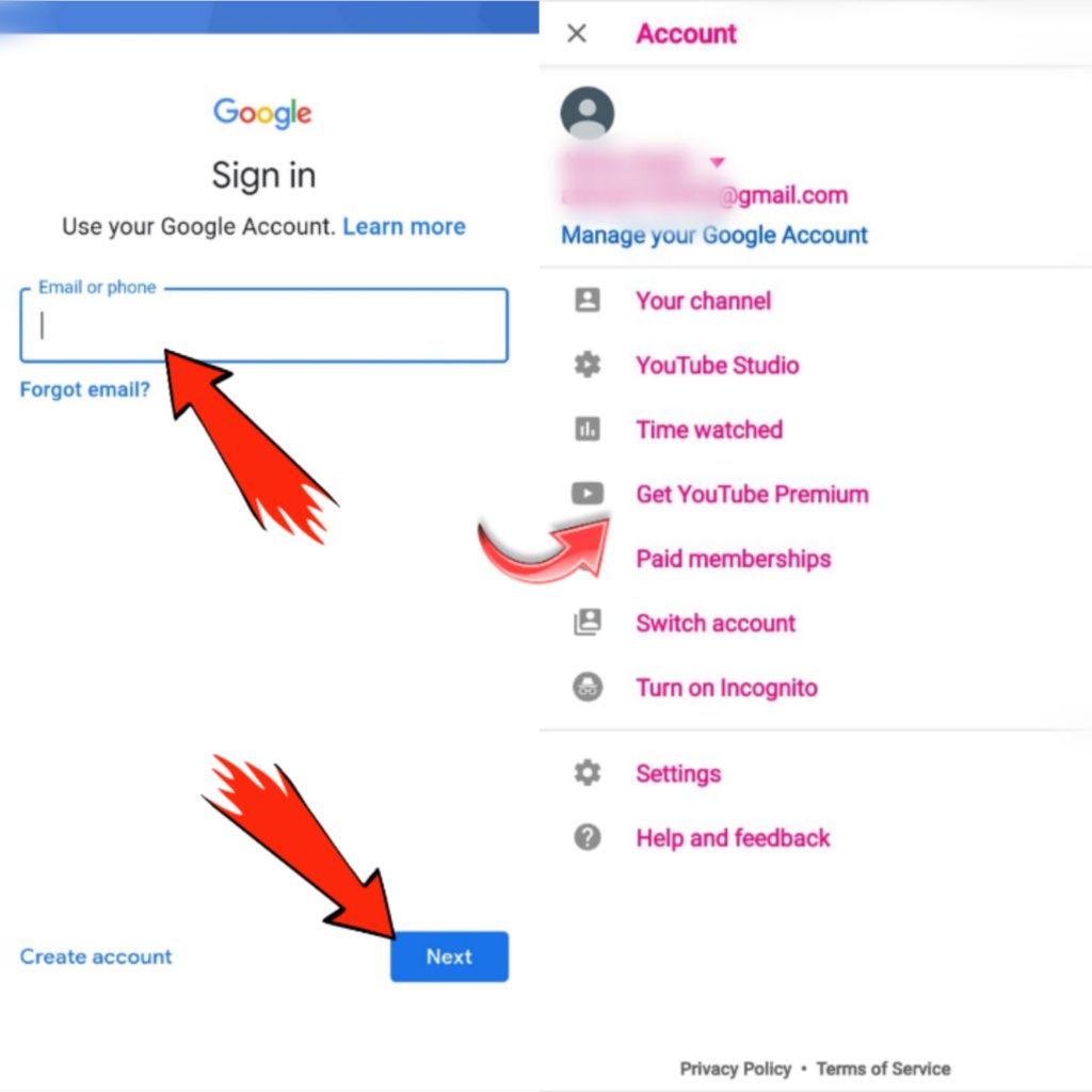 how to sign in on YouTube Vanced 
