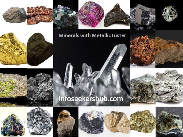 Minerals with metallic luster